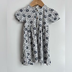 Kate Quinn Organics Baby Girl 12 - 18 months Maritime Nautical Dress Bamboo Blue